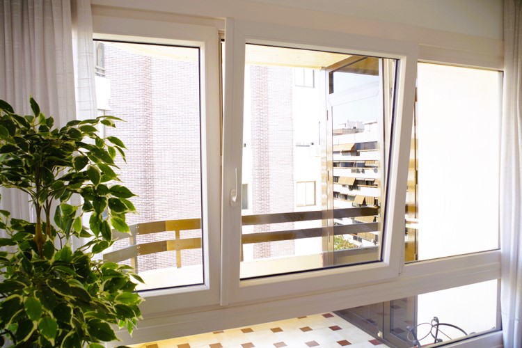 white plastic window